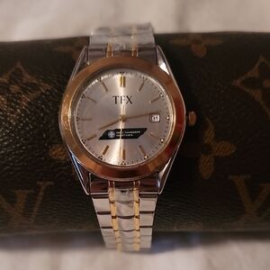 NEW TFX By Bulova Mens Watch From West Tennessee Healthcare Two Tone Date Window
